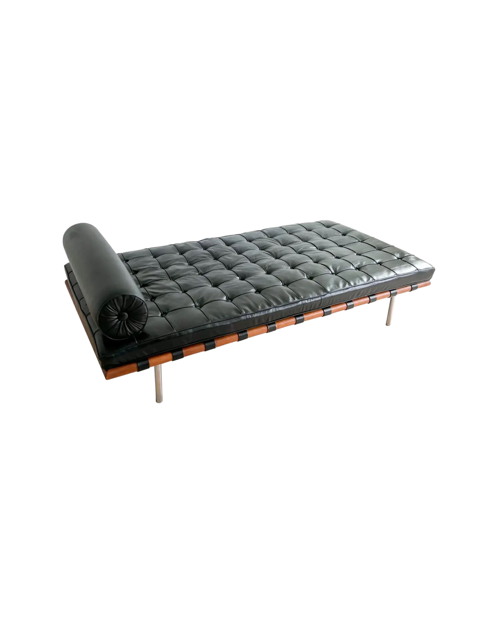 Black Leather Barcelona Daybed
