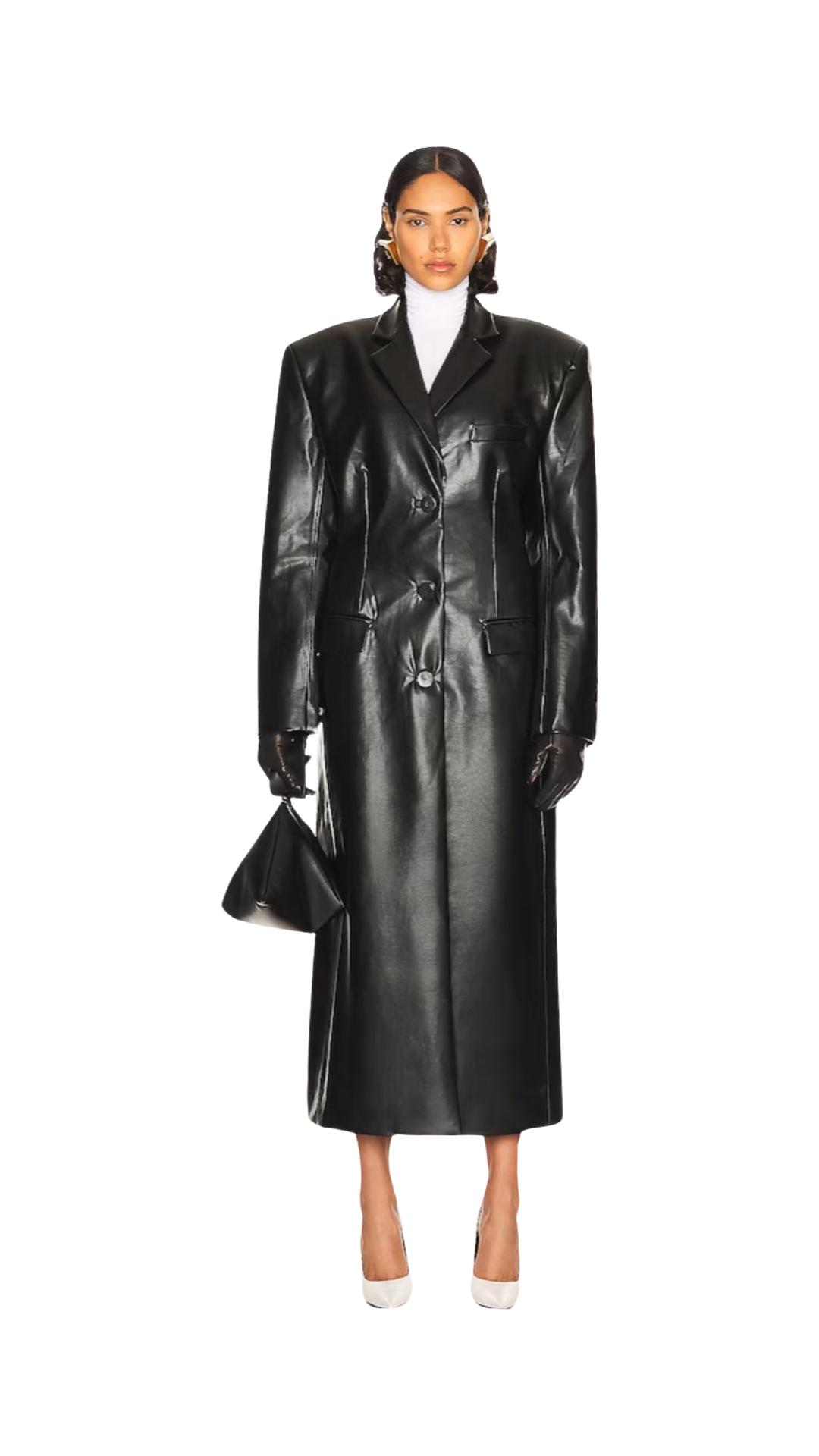 Helsa Leather Trench