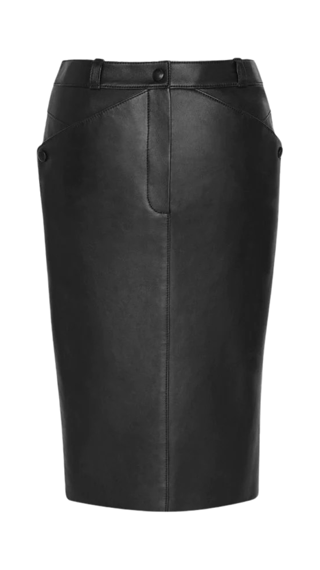 YSL leather pencil skirt