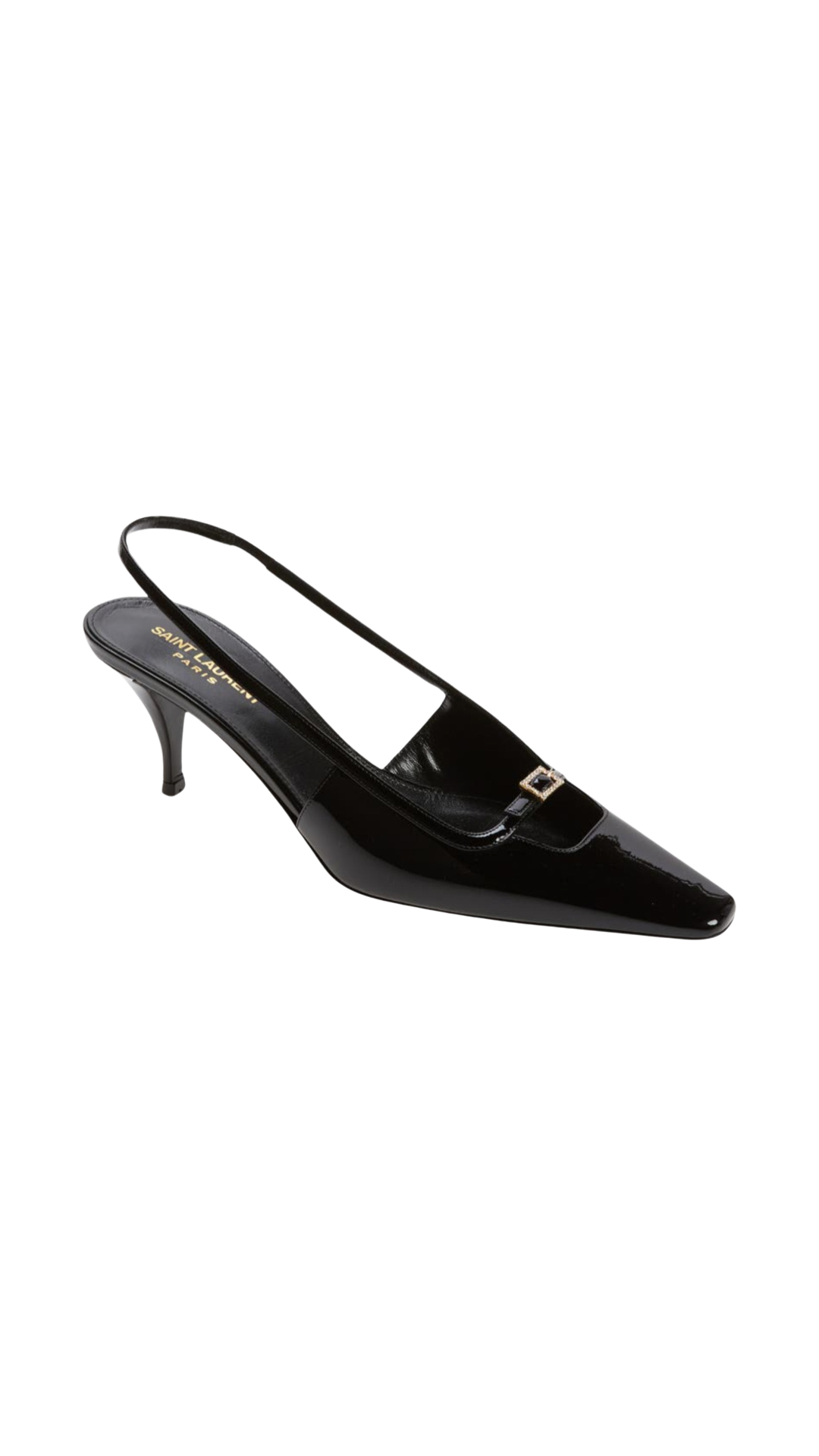 Blade sling back pumps