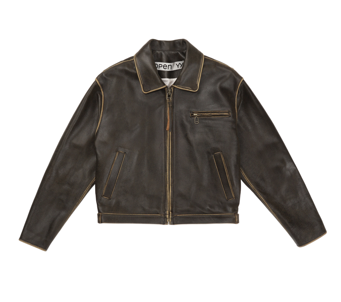 Brown Classic Leather Jacket