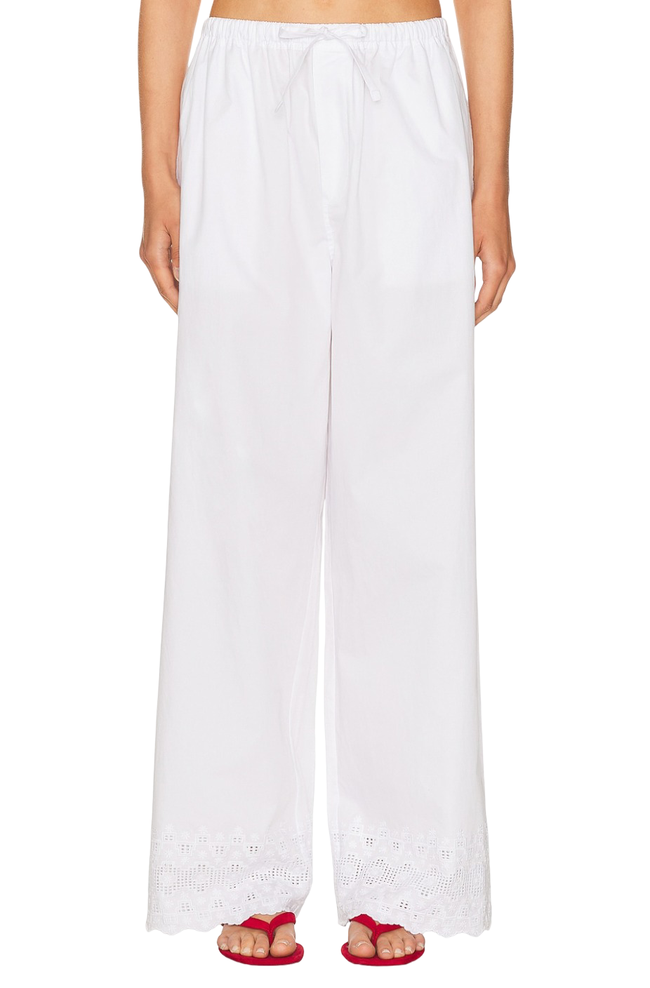 The Summer Pant With Vintage Swiss Embroidery