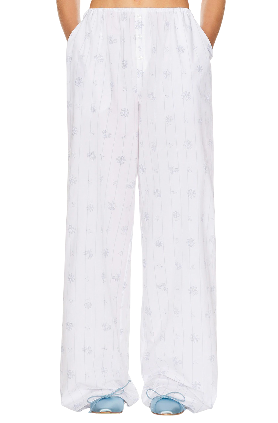 House Pants in Fleur Print Stripe
