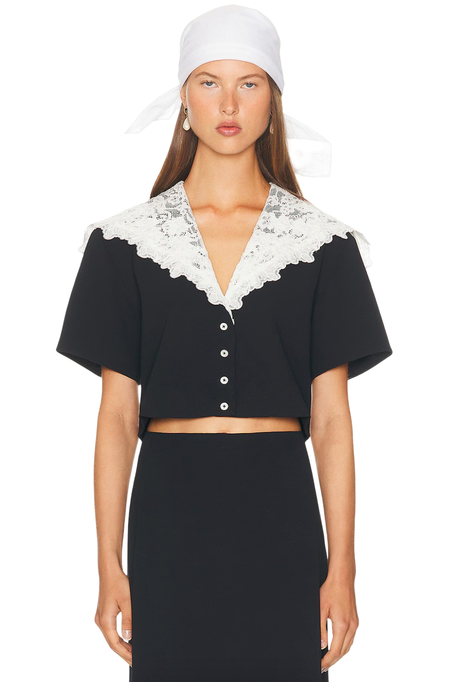 The Sailor Shirt With Lace Collar