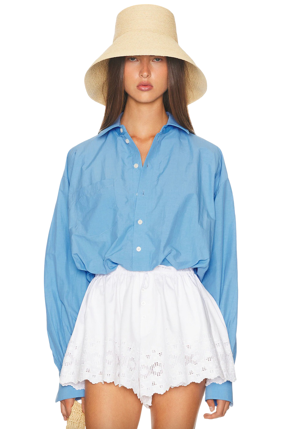 Bubble Shirt in Tech Poplin