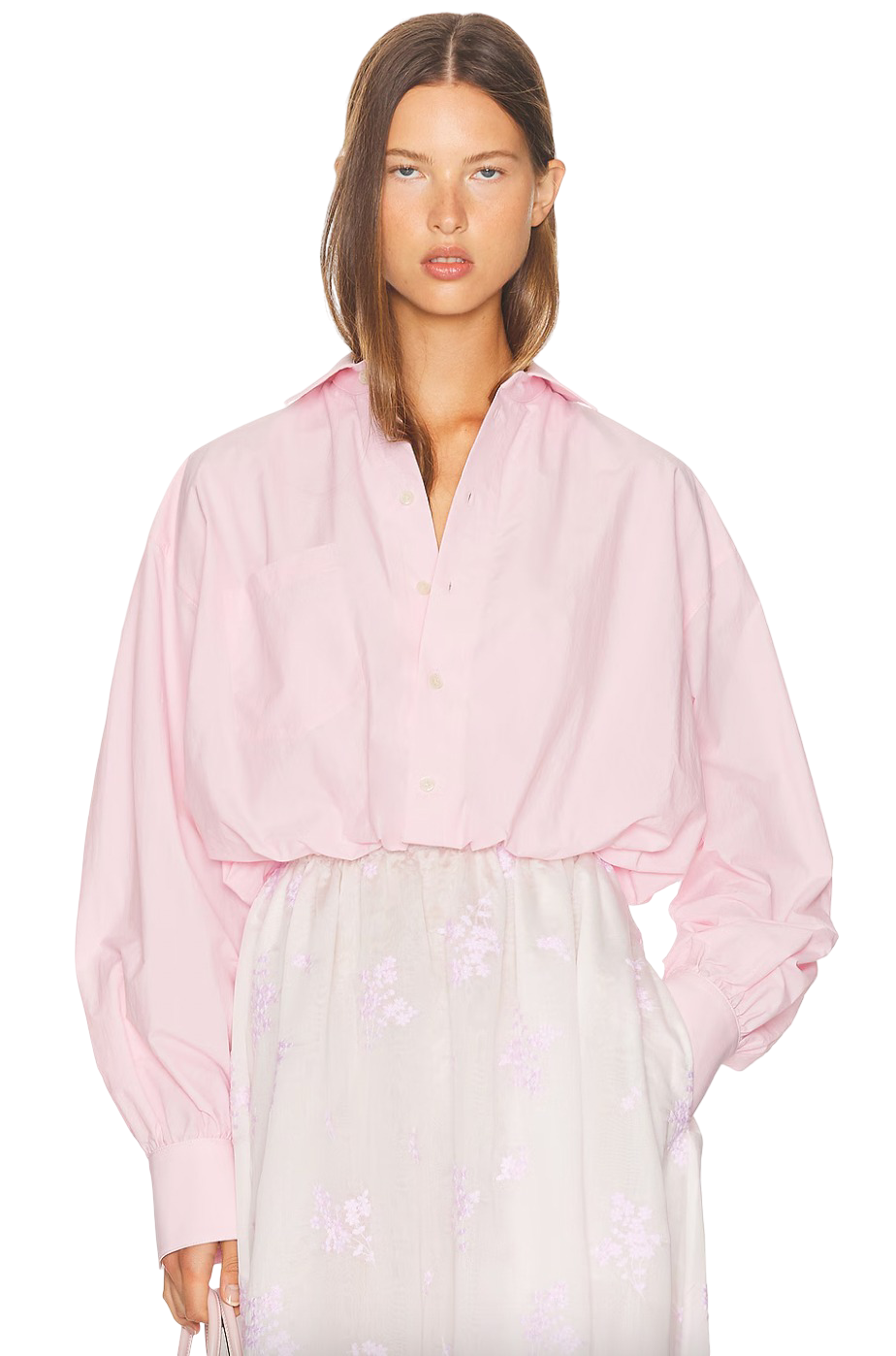 Bubble Shirt in Tech Poplin