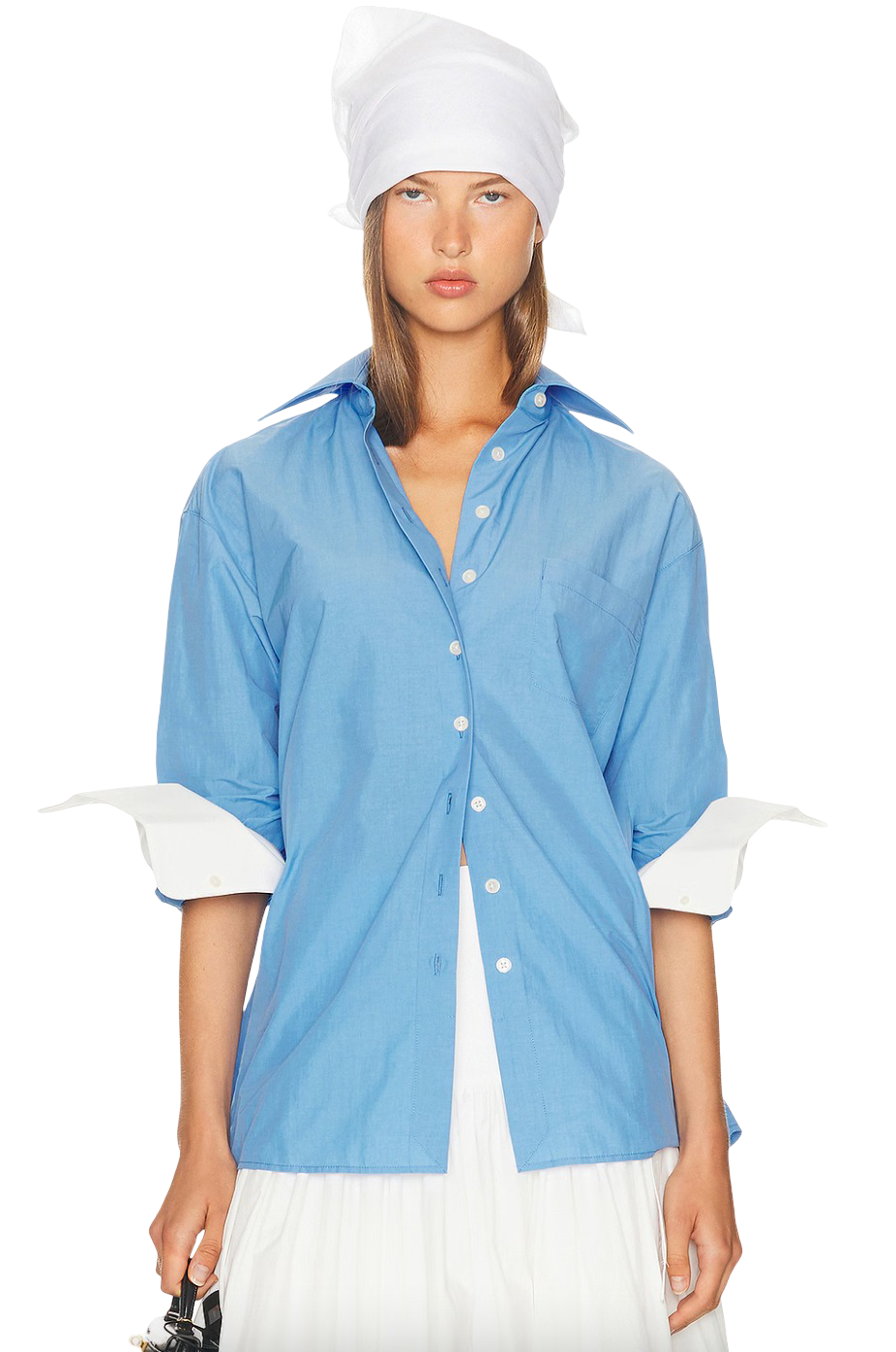 Classic Oversized Shirt in Tech Poplin