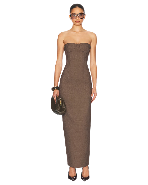 Linear Suiting Dress