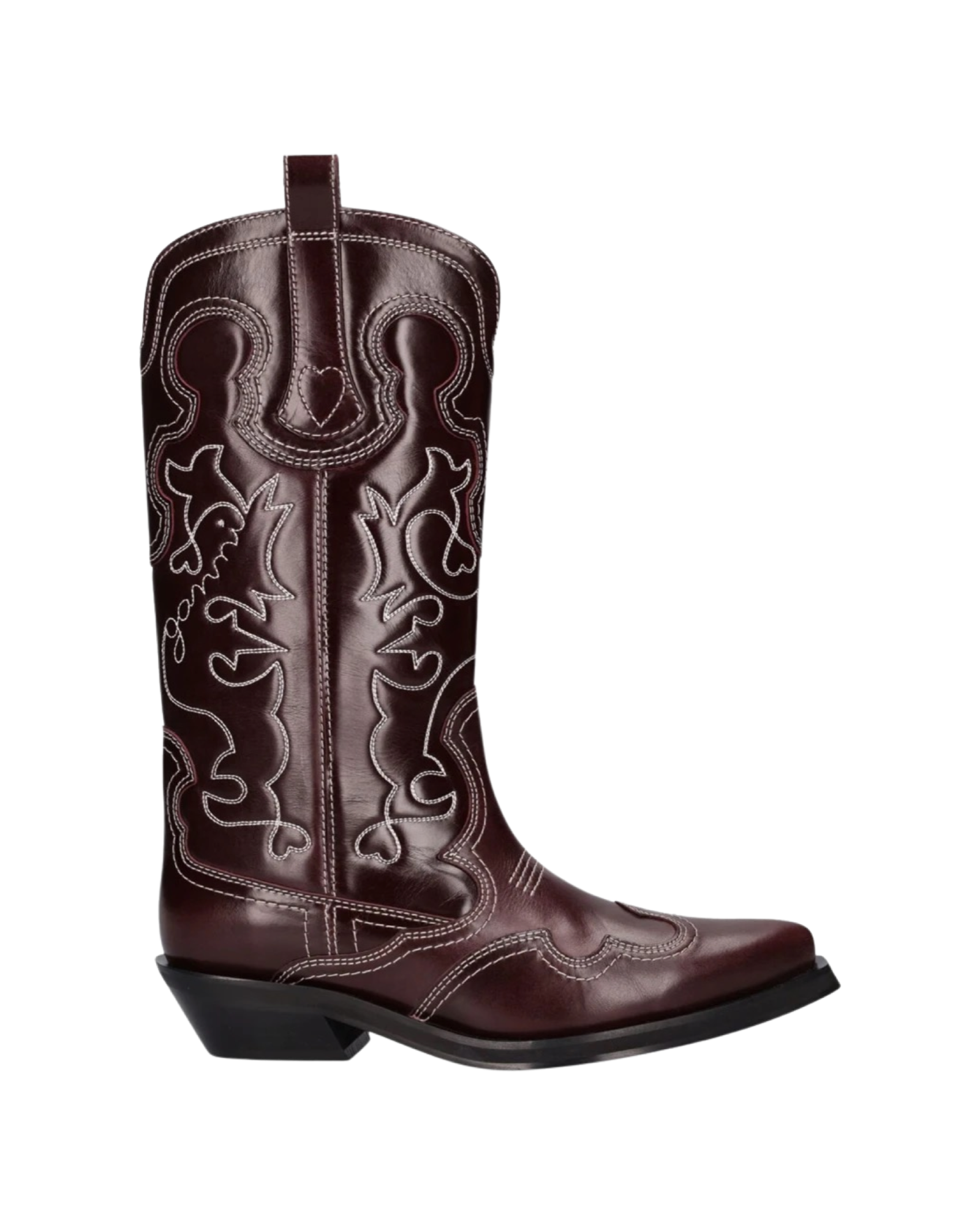 40mm Mid shaft embroidered western boots