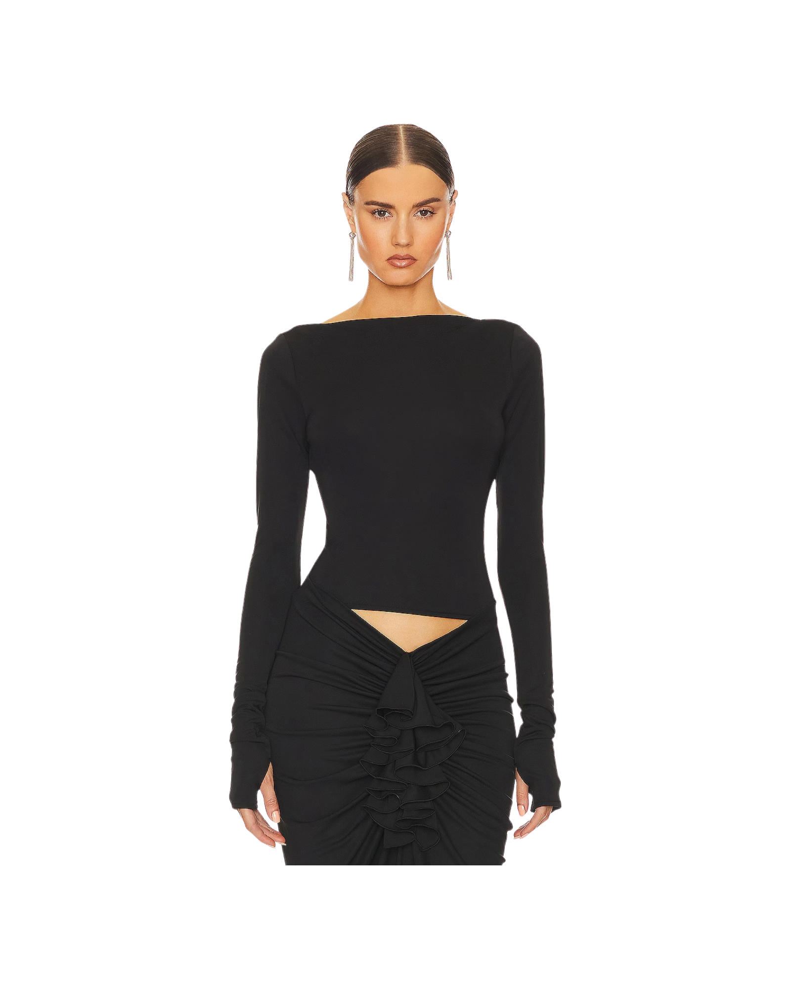 Matte Jersey Long Sleeve Top