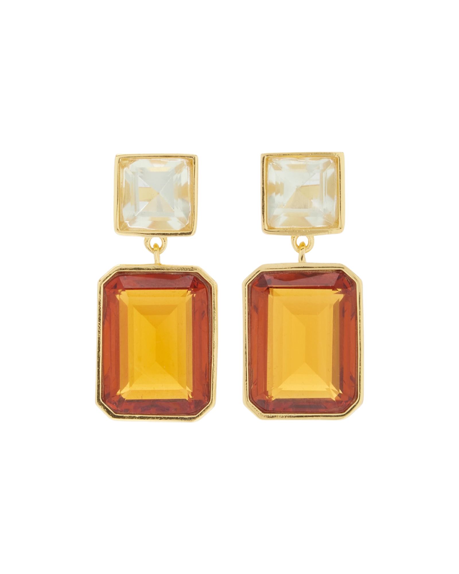 Lush Gold-Plated Brass Earrings