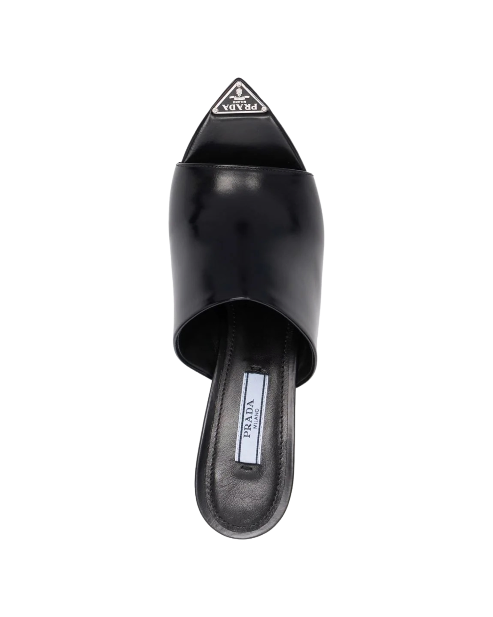 Logo-plaque open-toe mules