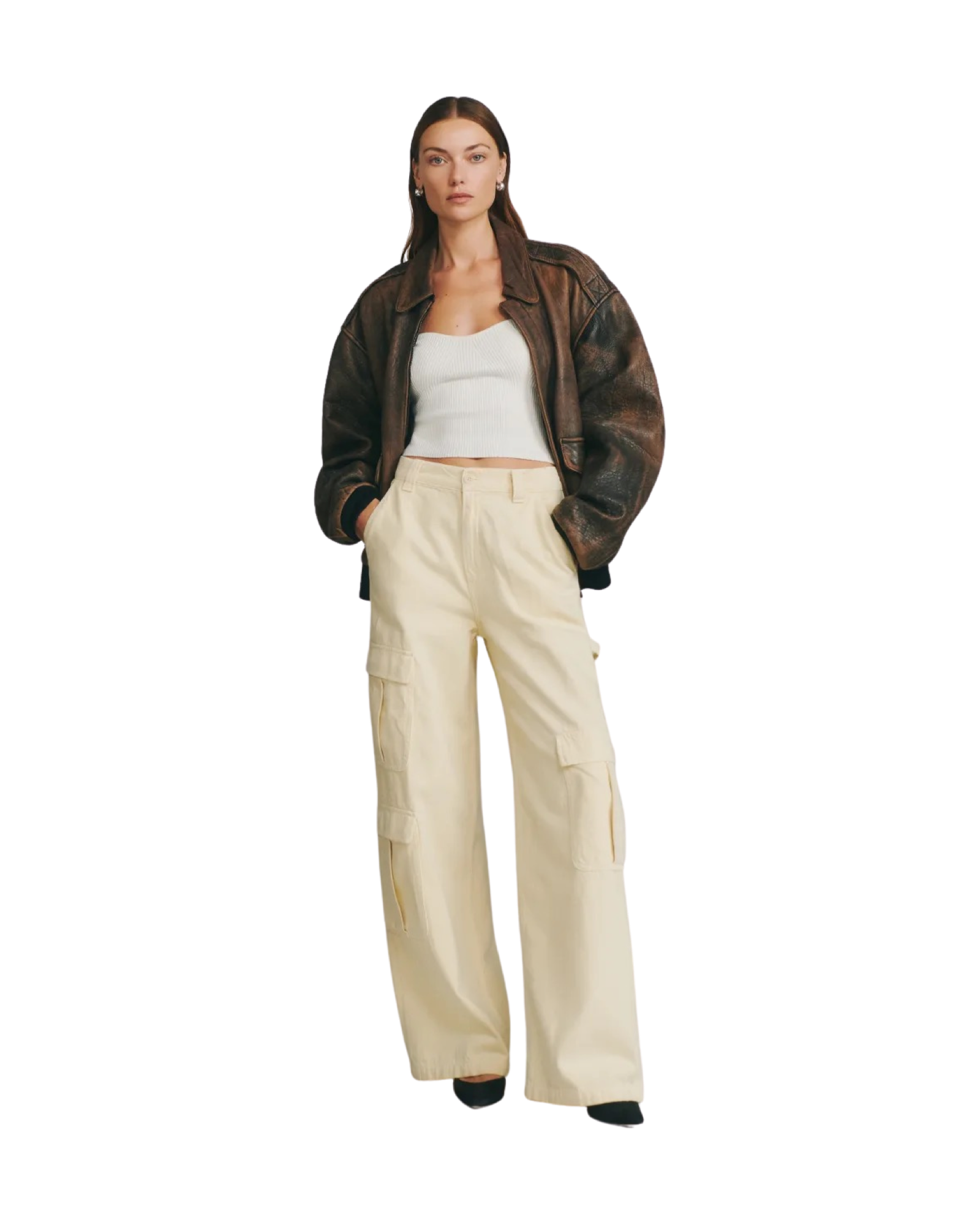 Landy Wide Leg Cargo Jeans