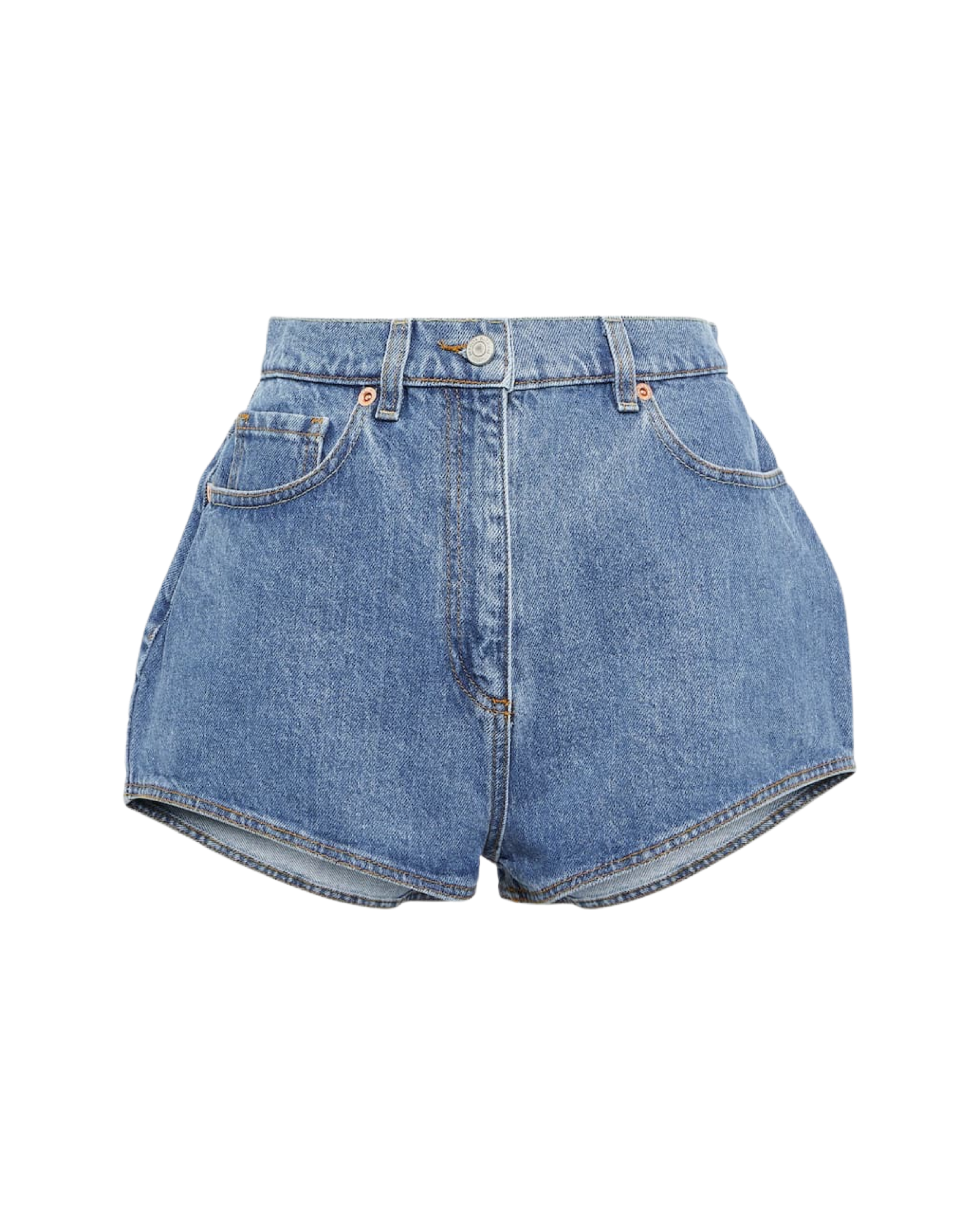 High Rise Denim Shorts