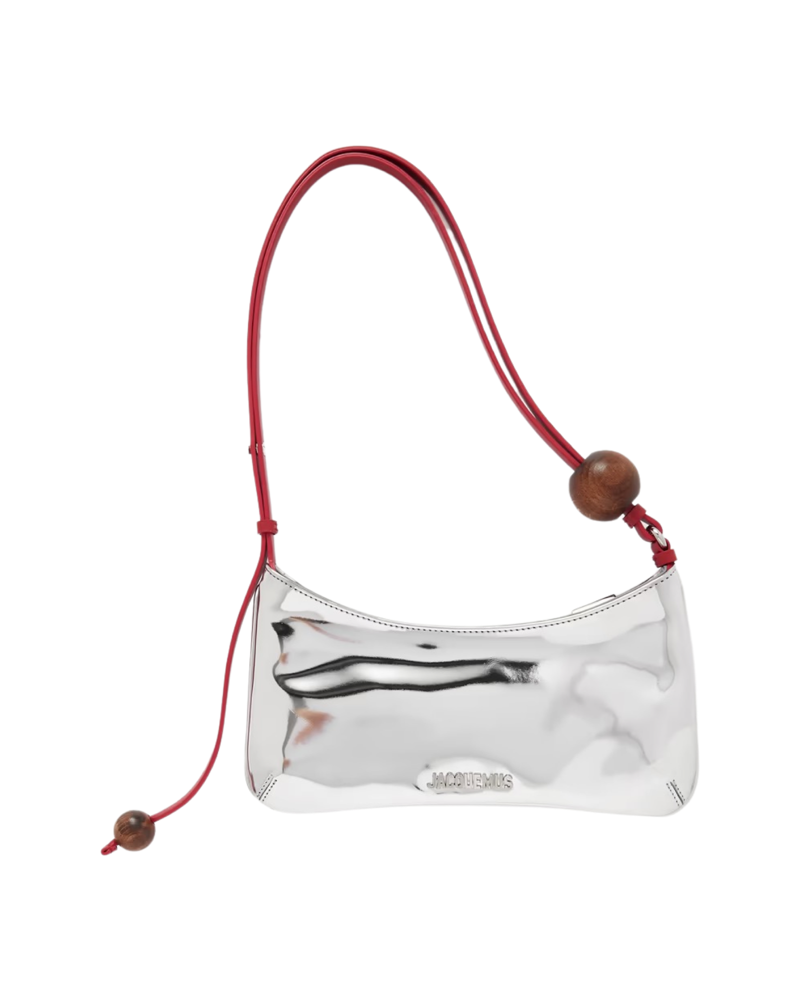 Le Bisou Perle embellished mirrored-leather shoulder bag