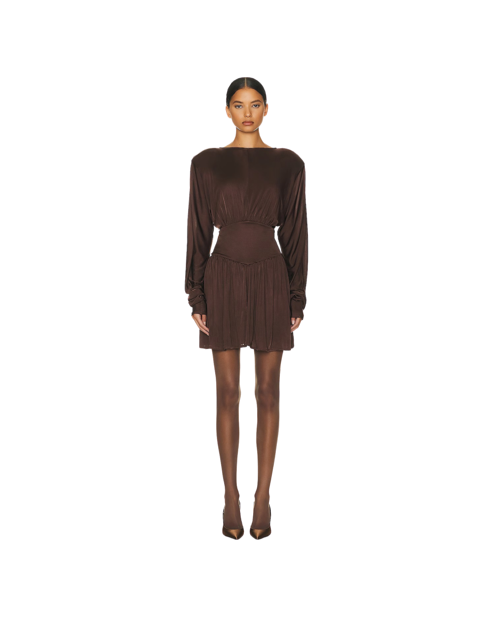 Helsa Slinky Jersey Mini Dress